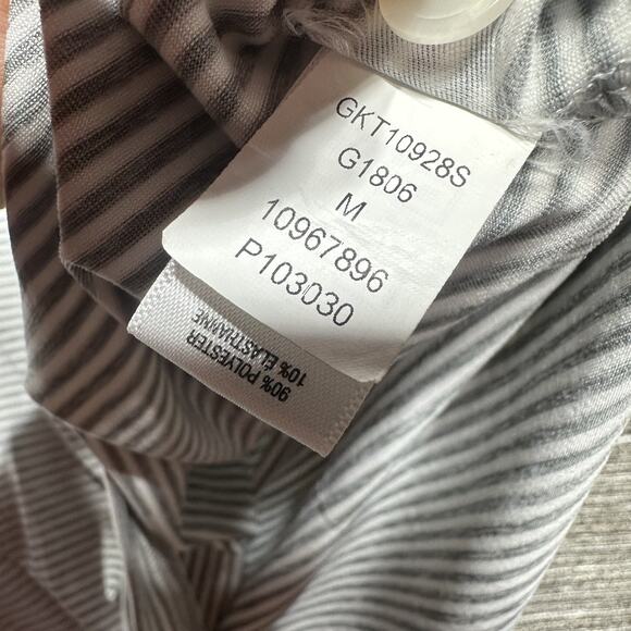 Bonobos Golf Polo Shirt Men's M Gray Striped Stretch Skim Fit GKT10928S - Picture 12 of 15